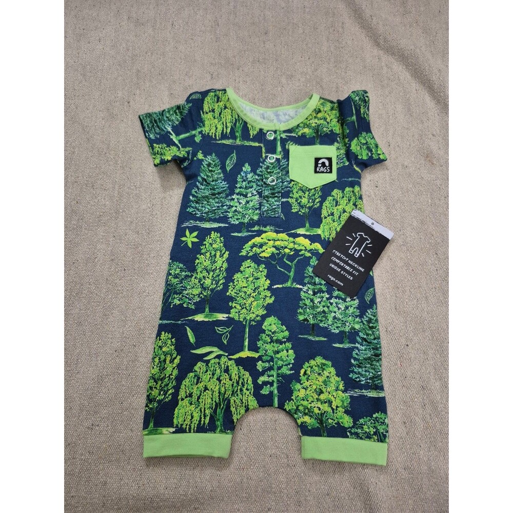 Rags to raches romper size 3-6 months nwt